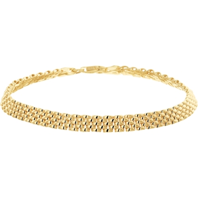 armband panter 50 mm 14K geelgoud