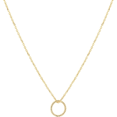 collier rondje 40 - 42 - 44 cm 14K geelgoud
