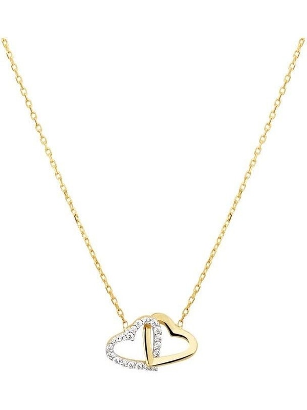 Treasure Collection TC-44926 Gouden ketting hartjes C171