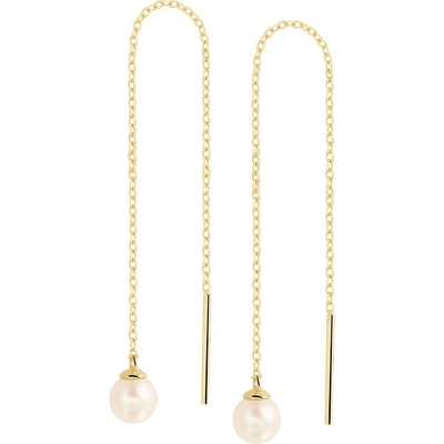 doortrekoorbellen parel 14K geelgoud