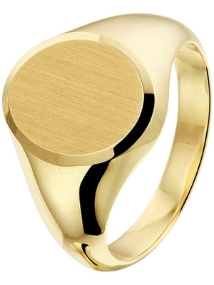 The House Of Jewels THOJ0889 14 karaat gouden zegelring 13,5 x 11 mm
