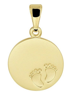 graveerhanger voeten 14K geelgoud