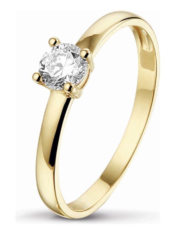Treasure Collection TC-47811 14 karaat gouden ring met zirkonia E223