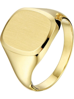 Treasure Collection TC-881586 14 karaat gouden zegelring 15,5 mm