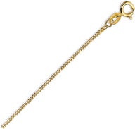 collier gourmette 4-zijdes geslepen 11 mm 41-43-45 cm 14K geelgoud