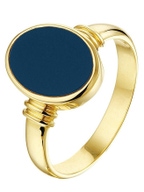 The House Of Jewels THOJ0527 14 karaat gouden zegelring massief met lagensteen