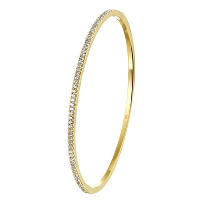 bangle diamant 061ct h si 15 x 60 mm 14K geelgoud