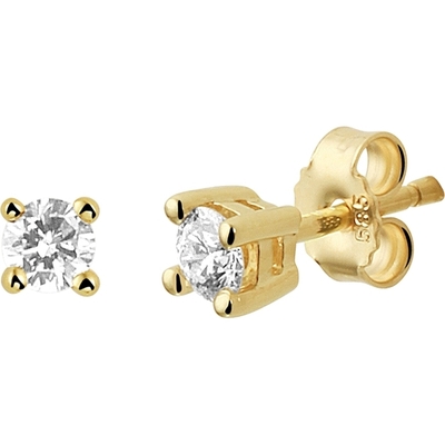 Treasure Collection THOJ0019 14k gouden oorknopjes met 0,40 ct diamant