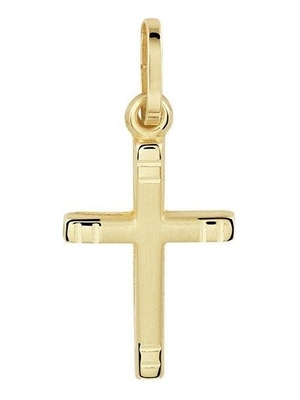 hanger kruis 14K geelgoud
