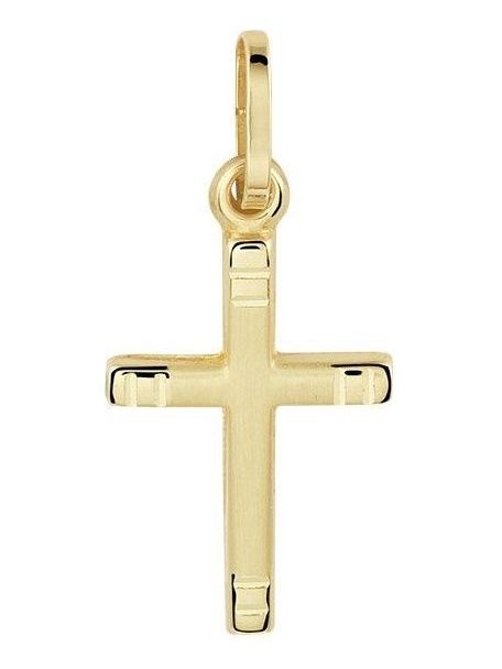 Treasure Collection TC-881629 14 karaat gouden hanger met kruis 14,5 mm