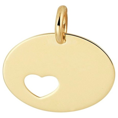 Treasure Collection TC-881942 14 karaat gouden graveerhanger met hartje