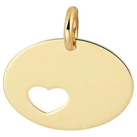 Treasure Collection TC-881942 14 karaat gouden graveerhanger met hartje