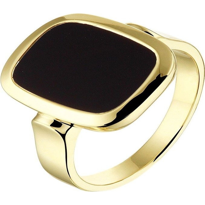 Treasure Collection TC-52269 14 karaat gouden zegelring met onyx 15 mm L619