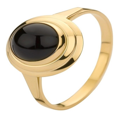 Treasure Collection TC-50759 14 karaat gouden ring met onyx