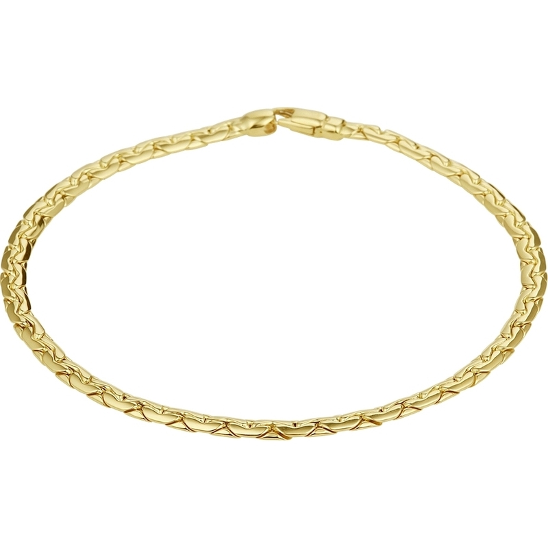 885386 14k gouden cardano schakelarmband 3,2 mm