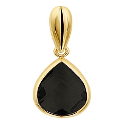 hanger onyx 14K geelgoud