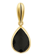 hanger onyx 14K geelgoud