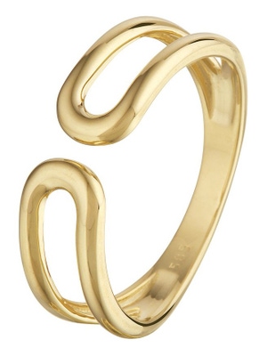 Treasure Collection L195 14 karaat gouden ring 6 mm