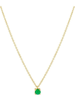 collier smaragd 40 - 42 - 44 cm 14K geelgoud