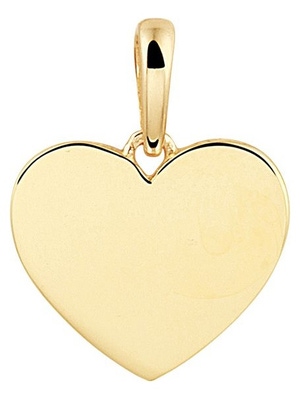 graveerhanger hart 145 mm 14K geelgoud