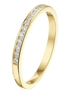 Treasure Collection L130 14 karaat gouden ring met 0,15 ct diamant