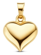 hanger hartje 14K geelgoud