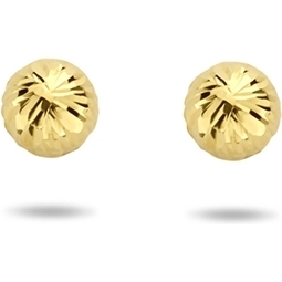 885761 14k gouden oorknopjes bolletje gediamanteerd