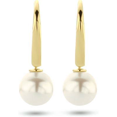 oorhangers parel brisur haak 14K geelgoud