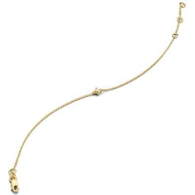 armband diamant 165 - 185 cm g si 14K geelgoud