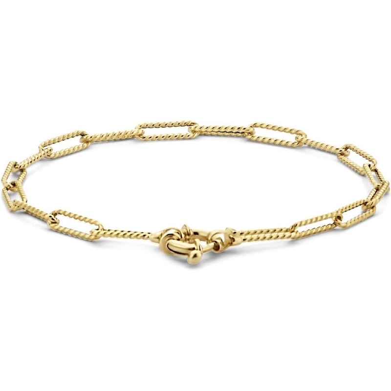 Treasure Collection 882768 14k gouden paperclip armband 3,5 mm