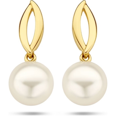 oorhangers parel 14K geelgoud