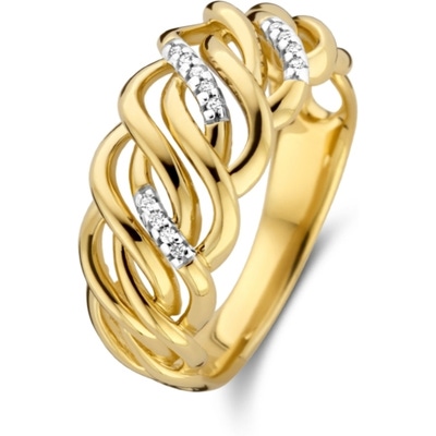 Treasure Collection THOJ0305 14k gouden ring met 0,04 ct diamant