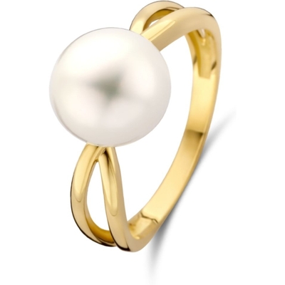 Treasure Collection Q457 14 karaat gouden ring met parel