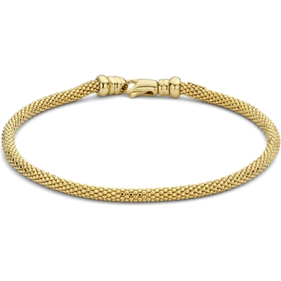 armband popcorn 30 mm 19 cm 14K geelgoud