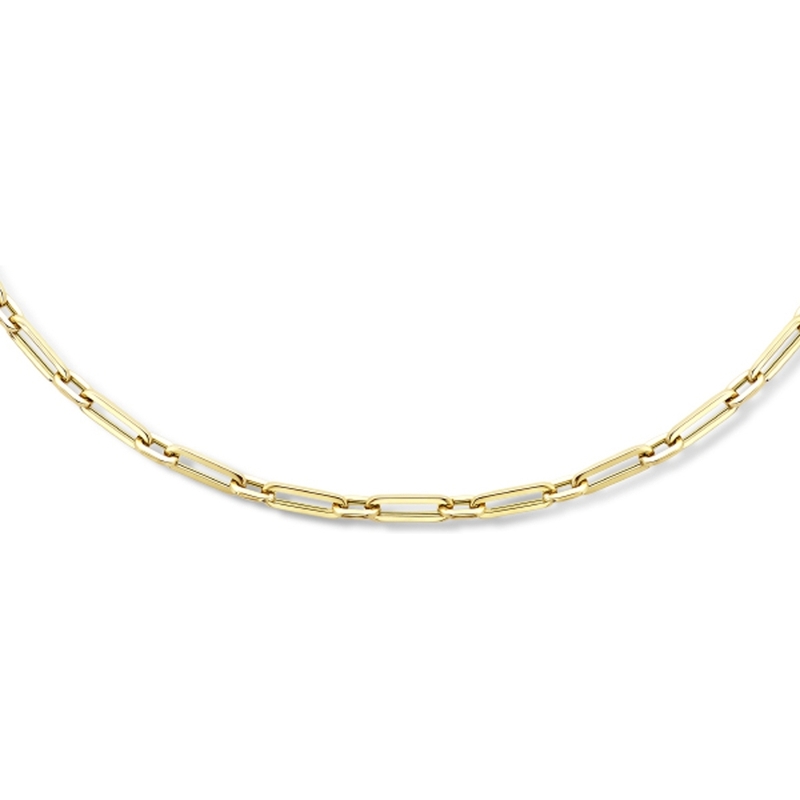 Treasure Collection THOJ0642 14k gouden paperclip schakelketting 3,5 mm
