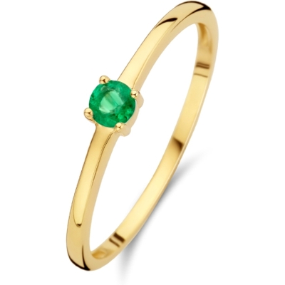 Treasure Collection R219 14k gouden ring met geboortesteen mei