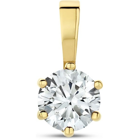 Treasure Collection 883495 14k gouden hanger met geboortesteen april