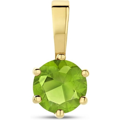 hanger met geboortesteen zirkonia 14K geelgoud