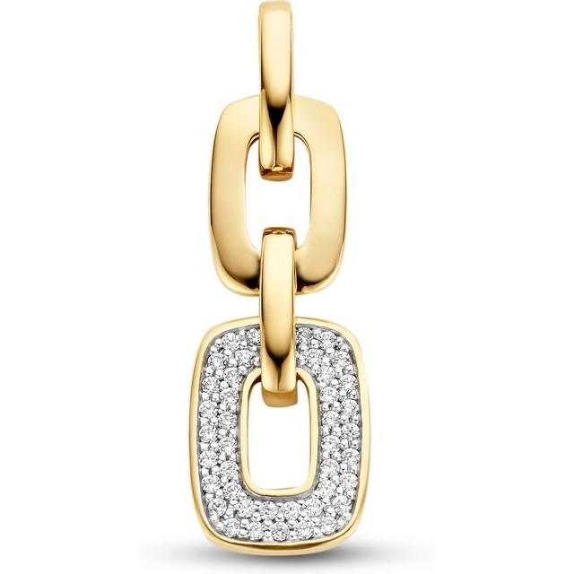 The House Of Jewels THOJ0115 14k gouden hanger schakelmotief met diamant