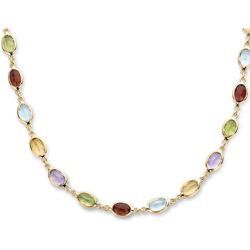 The House Of Jewels THOJ0811 14k gouden collier met edelstenen 45 cm
