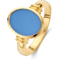 The House Of Jewels THOJ0519 14k gouden zegelring met lagensteen