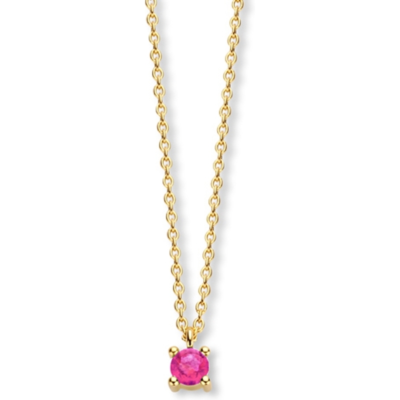 Treasure Collection R159 14k gouden ketting met geboortesteen oktober