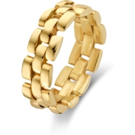 THOJ4067 14k gouden ring met schakelmotief 6 mm