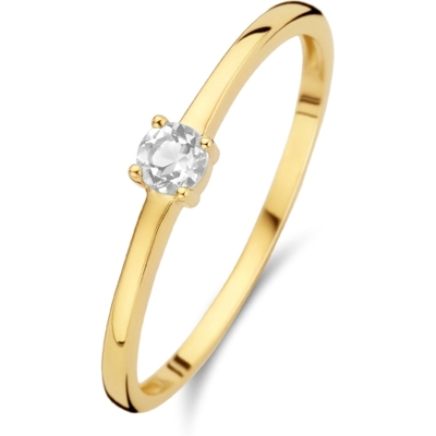 Treasure Collection R219 14k gouden ring met geboortesteen april