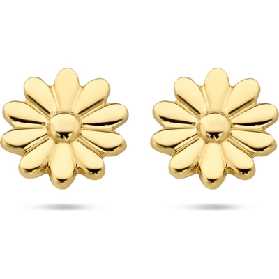 oorknoppen bloem 14K geelgoud