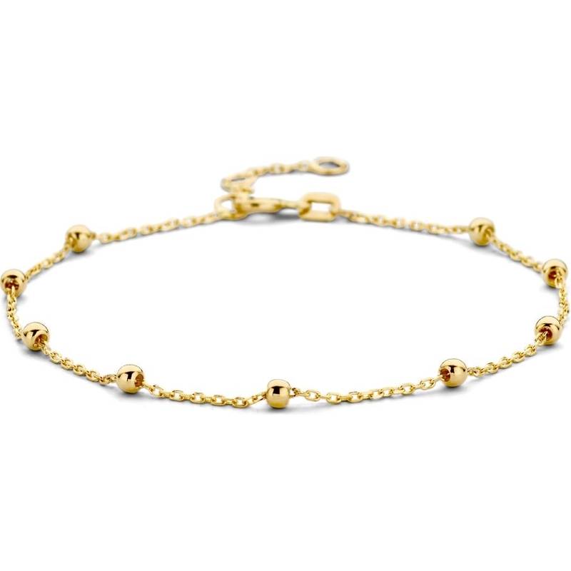 Treasure Collection 882724 14k gouden armband met bolletjes