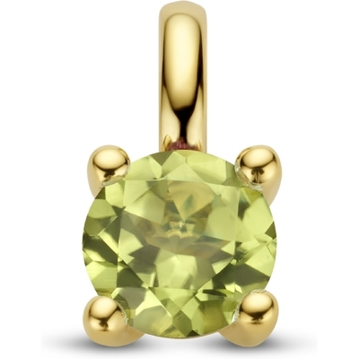 hanger peridot 14K geelgoud