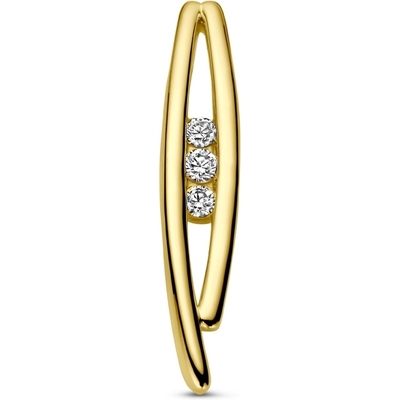 hanger diamant 010ct h si 14K geelgoud