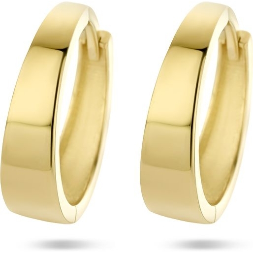 Treasure Collection 883170 14k gouden klapcreolen 14,5 mm