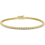 tennisarmband lab grown diamant 100ct g si 20 mm 175 cm 14K geelgoud
